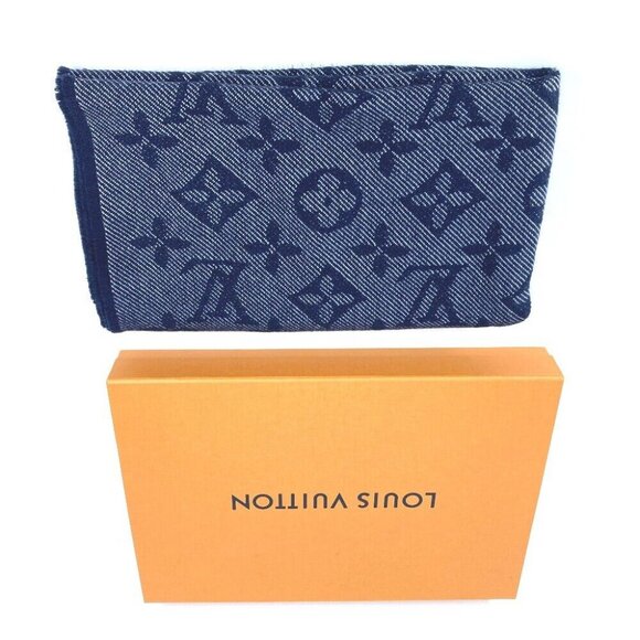 LOUIS VUITTON Monogram Echarpes-Monogram cozy Fringe Stole / Shawl Scarf - Picture 7 of 7